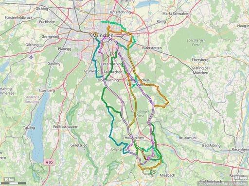 Radtour von München auf den Taubenberg: Aussicht vom Taubenberg