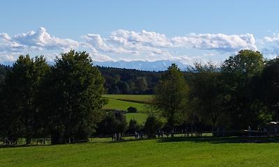 Radtour von München zum Steingassenberg: Aussicht vom Steingassenberg