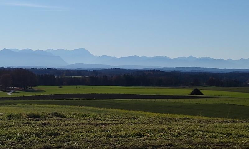 Radtour von München nach Attenham – Aussicht bei Attenham