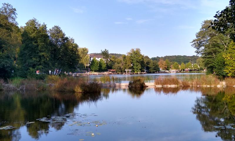 Radtour von München an den Klostersee zum Baden: Blick auf den Klostersee