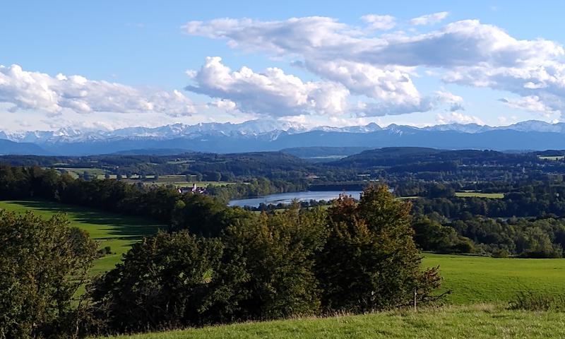 Radtouren zu Aussichtspunkten im Münchner Südwesten: Aussicht bei Reichling