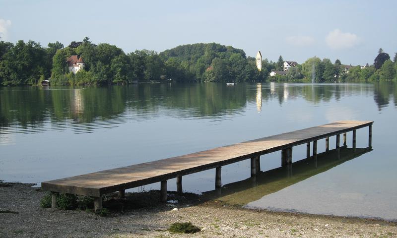 Radtour von München nach Weßling: Blick über den Weßlinger See